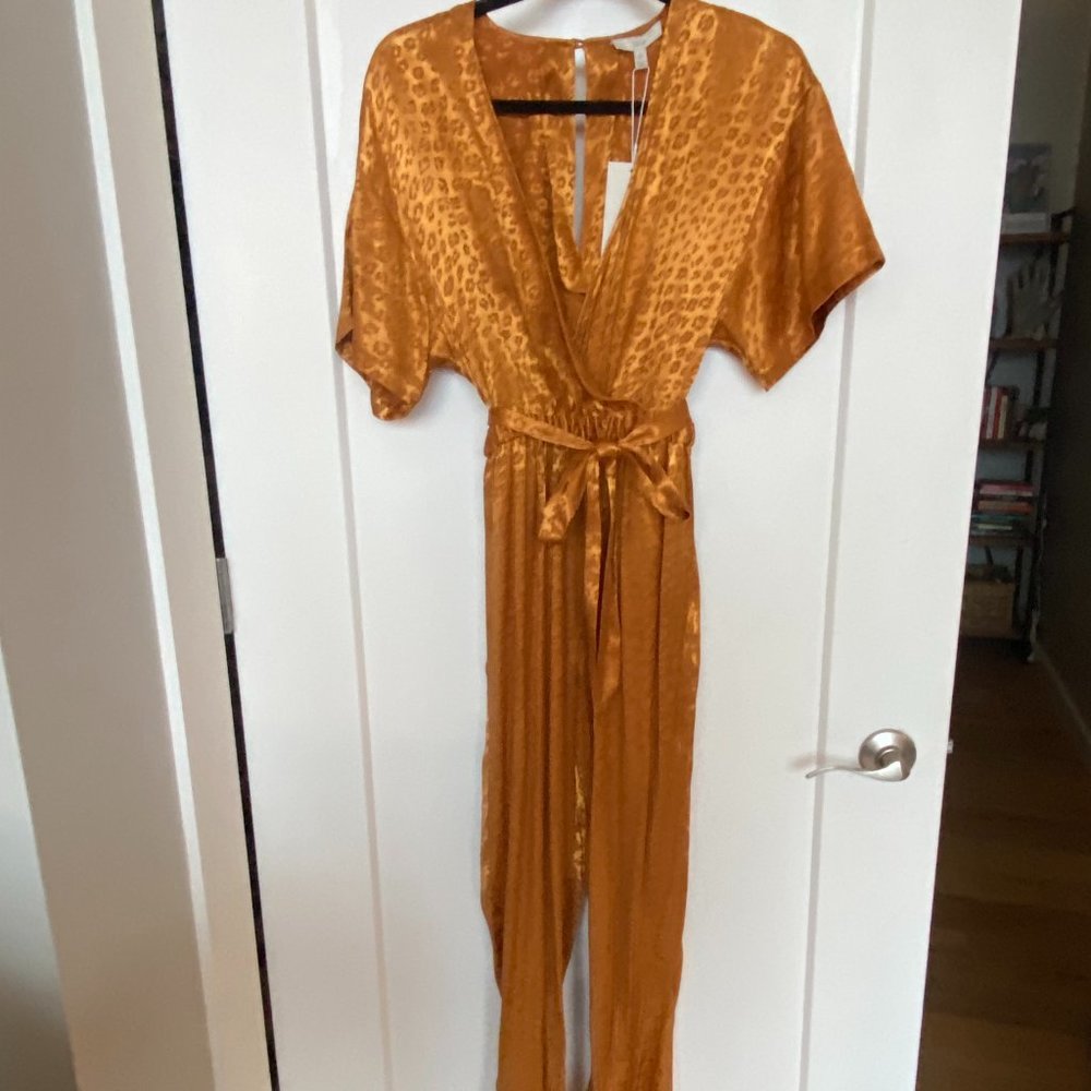 Joie Gold Print Jumpsuit - Small NWT